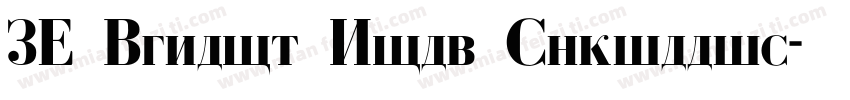 PT Dublon Bold Cyrillic字体转换